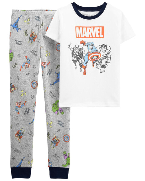 Kid 2-Piece ©MARVEL 100% Snug Fit Cotton Pajamas 12