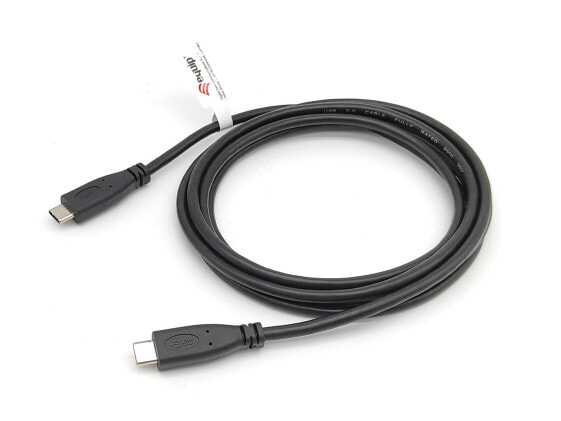 Equip USB 2.0 Type-C to C - M/M - 3.0 m - 3 m - USB C - USB C - USB 2.0 - 480 Mbit/s - Black