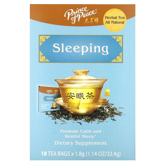 Prince of Peace, Травяной чай, для сна, 18 чайных пакетиков, 32,4 г (1,14 унции)
