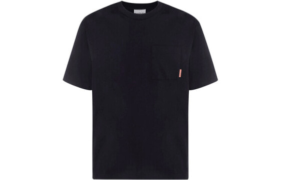 Acne Studios 纯色贴袋短袖T恤 男款 黑色 送礼推荐 / Футболка Acne Studios BL0214-900 T