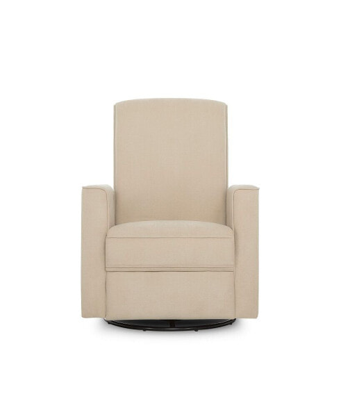 Harlow Deluxe Upholstered Plush Seating Glider Swivel, Power Recliner with USB Port