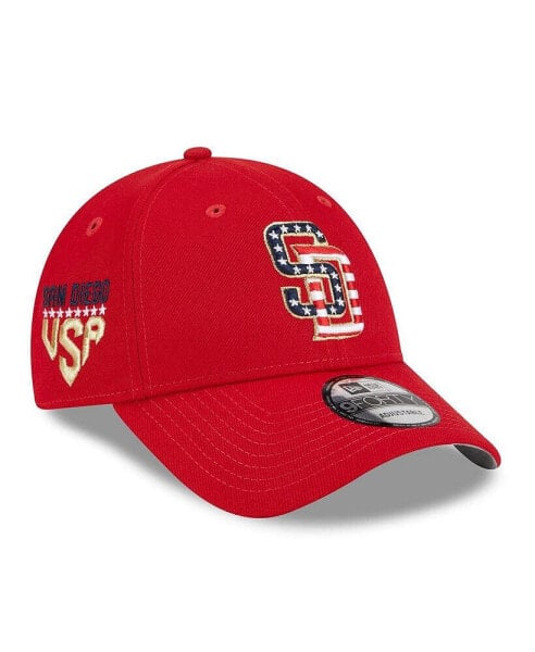 Men's Red San Diego Padres 2023 Fourth of July 9FORTY Adjustable Hat