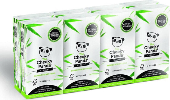 Бумажные полотенца Cheeky Panda, Чистящие салфетки из бамбука, упаковка 8 шт.