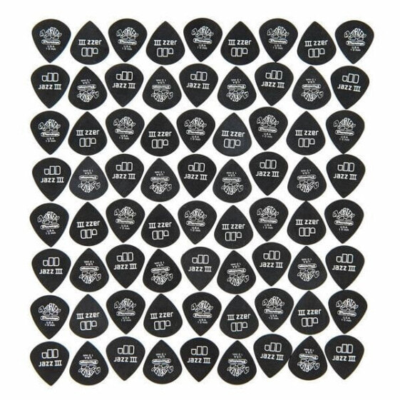Dunlop Tortex Black Silver Jazz 100
