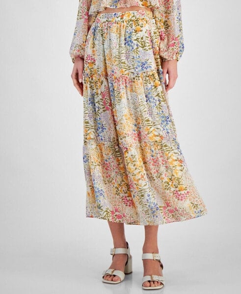 Women's Evelyn Floral-Print Midi Skirt