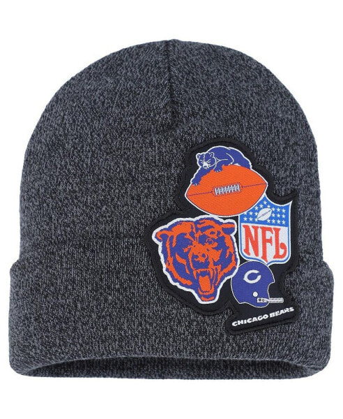 Big Boys Black Chicago Bears XL Logo Cuffed Knit Hat