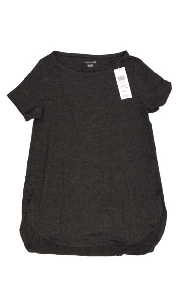 Eileen Fisher 300944 Women Ballet Neck Tencel Lyocell Tee, Size XX-Small - Grey