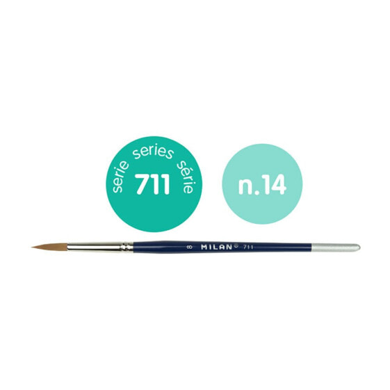 MILAN ´Fine Selection´ Round Paintbrush With Short Handle Series 711 No. 14