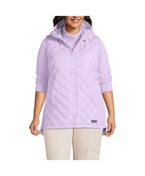 Plus Size FeatherFree Insulated Hooded Vest