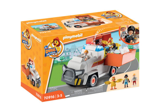 Игровой набор Playmobil DUCK ON CALL emergency doctor Emergency Vehicle 70916 (Спасательный плывущий плавзаход "Утка-скорая помощь")