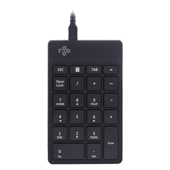 R-Go Numpad Break - numeric keypad - wired - black - USB - Universal - 1.5 m - Black