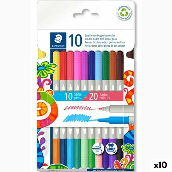 Набор маркеров Staedtler Noris 3280 Разноцветный (10 штук)