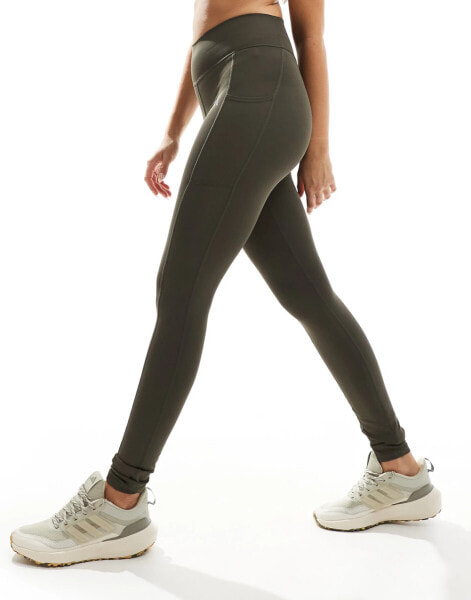 adidas Performance Optime Full-Length leggings in green