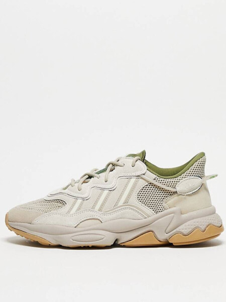 adidas Originals Ozweego trainers in beige and brown