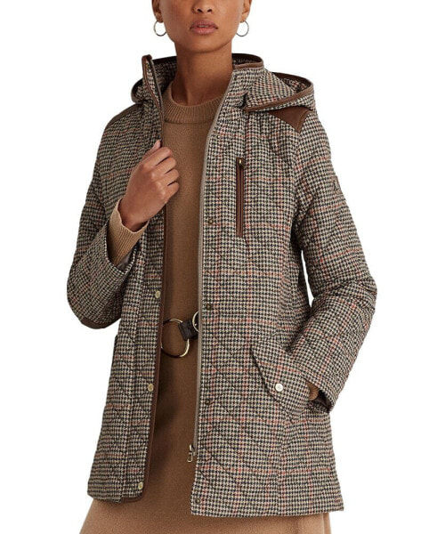 Women's Hooded Quilted Coat, Created by Macy's