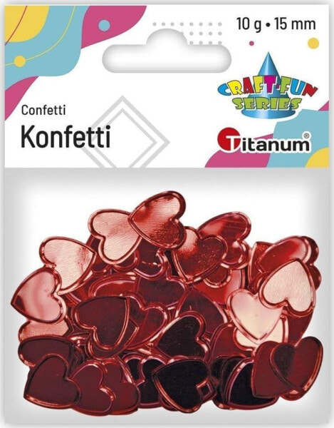 Titanum Konfetti serca czerwone 10g