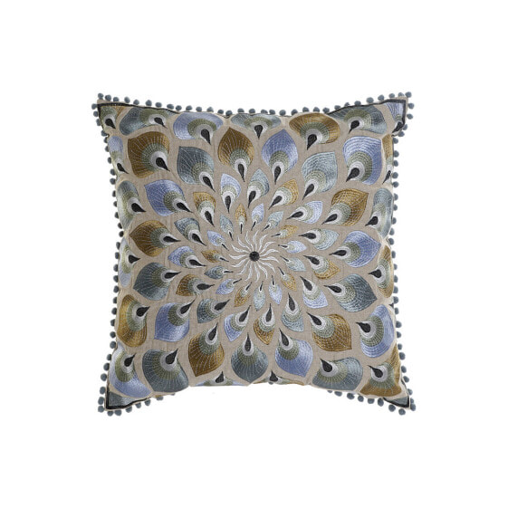 Подушка текстильная DKD Home Decor Бежево-синяя (60 x 20 x 60 см)