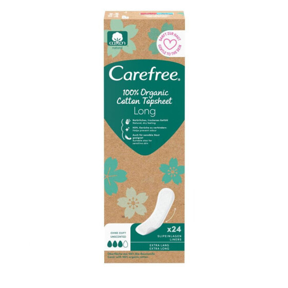 Carefree Organic Cotton Long 24 St. slipeinlage für Frauen Slipeinlage 24 St.