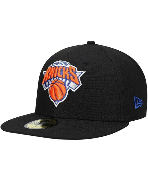 Men's Black New York Knicks Team Wordmark 59Fifty Fitted Hat