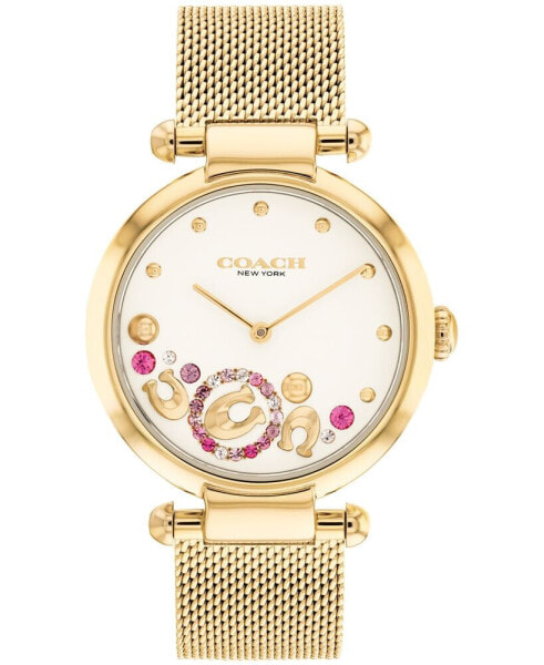 Women's Cary Gold Tone Mesh Bracelet Watch 34mm