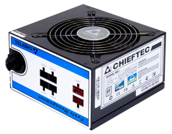Chieftec CTG-550C - 550 W - 230 V - 50 Hz - 6 A - +12V1,+12V2,+3.3V,+5V,+5Vsb,-12V - Active