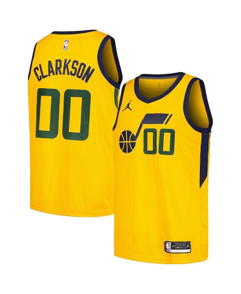 Men's Clarkson Yellow Utah Jazz Swingman Player Jersey - Statement Edition