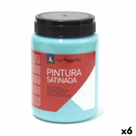 Темперная краска La Pajarita L-35 6 штук бирюзового цвета Сатиновая школьная офиснаяfinish