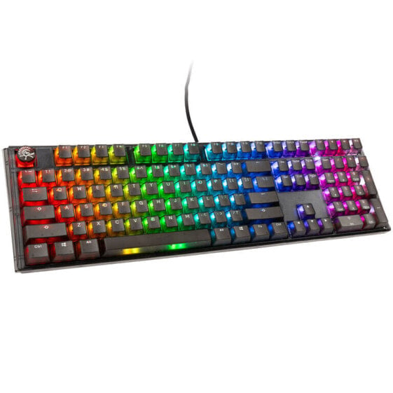 Ducky One 3 Aura Black Gaming Tastatur, RGB LED - MX-Silent-Red (US)