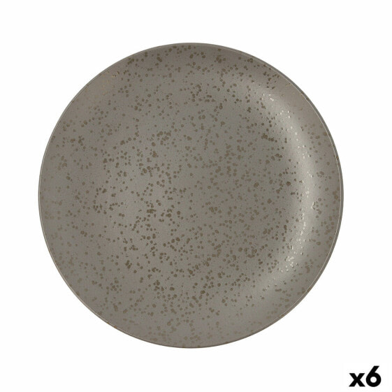 Тарелка плоская Ariane Oxide Керамика Серый 31 см (6 штук)