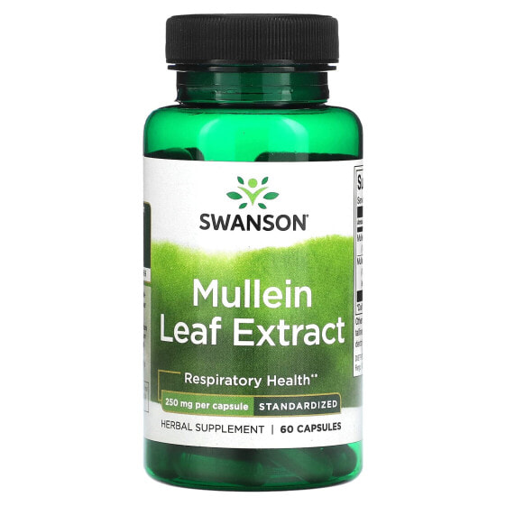 Mullein Leaf Extract, 250 mg, 60 Capsules