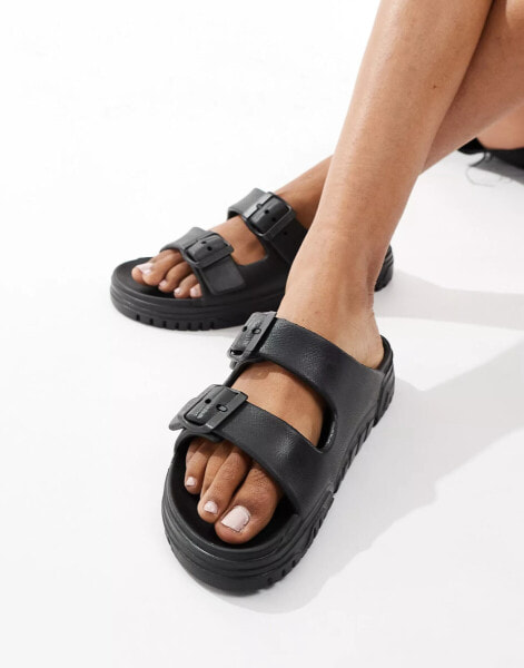 Armani Exchange sandal in black