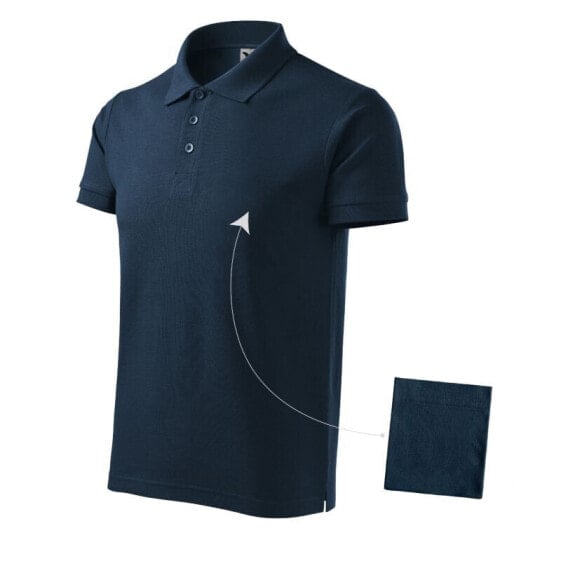 Malfini Cotton M MLI-21202 navy blue polo shirt