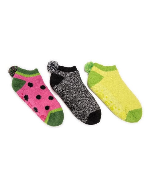 Women's Set of 3 Cozy Fruit Footies