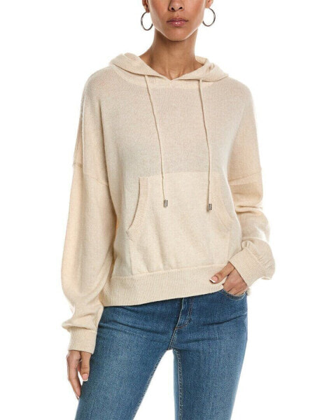 Brodie Cashmere Hannah Cashmere Hoodie Women's Beige M