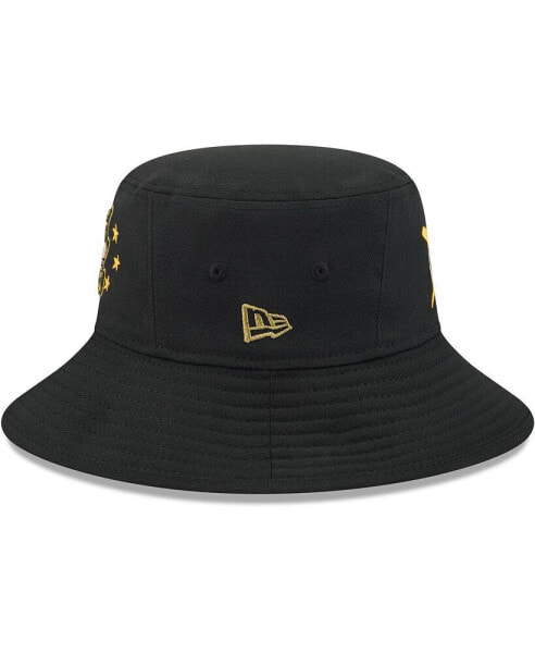 Men's Black Atlanta Braves 2024 Armed Forces Day Bucket Hat