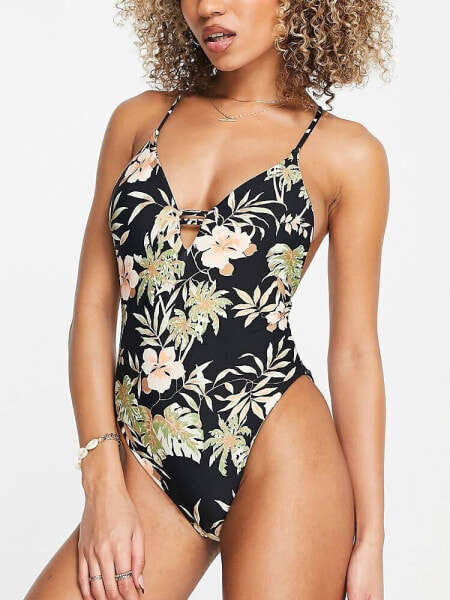 Volcom for the tide swimsuit in black