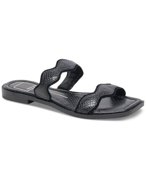 Women's Ilva Wavy Double-Strap Slide Sandals