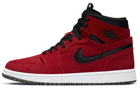 Кроссовки женские Nike Air Jordan 1 High Zoom Air CMFT Red Suede (красные)