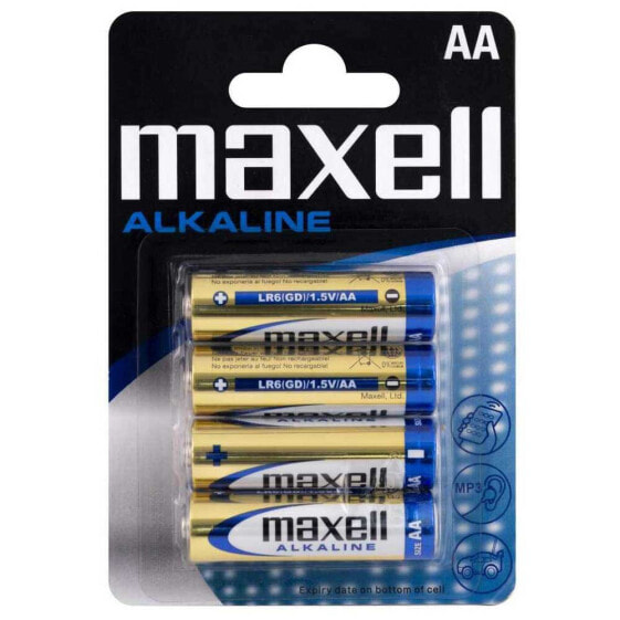 MAXELL BL.4 AA L406-B4 Alkaline Batteries 4 Units