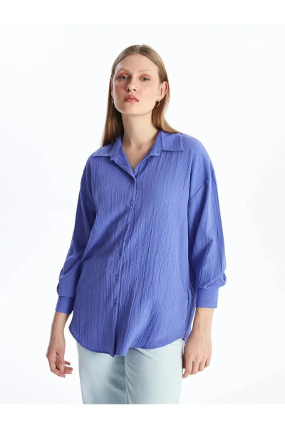 Classic Kadın Düz Gömlek Tunik