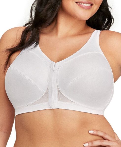 Women's Full Figure Plus Size MagicLift Front Close Posture Back Support Bra