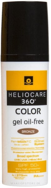 Getöntes Sonnenschutzgel mit LSF 50 - Cantabria Labs Heliocare 360 Gel Oil Free Color Bronze