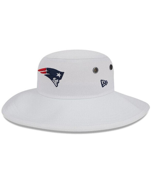 Men's White New England Patriots 2023 NFL Training Camp Panama Bucket Hat