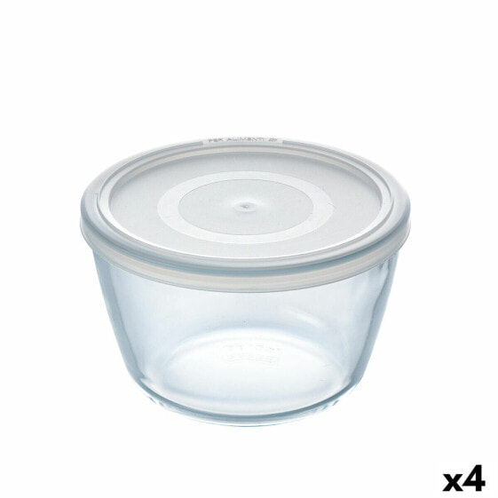 Ланч-бокс Pyrex Cook & Freeze 1,1 L Transparent Silicone Glass 15 х 15 х 10 см 4 шт.