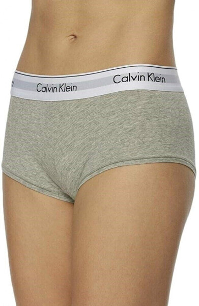Calvin Klein 170696 Womens Modern Cotton Boyshort Panties Gray Size Large