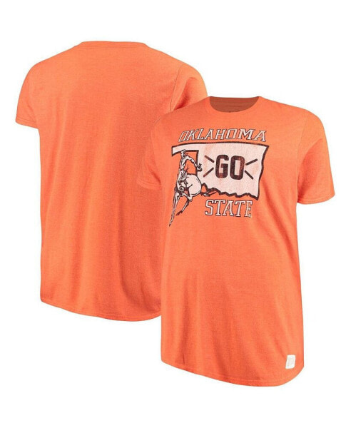 Men's Orange Oklahoma State Cowboys Big and Tall Mock Twist T-shirt