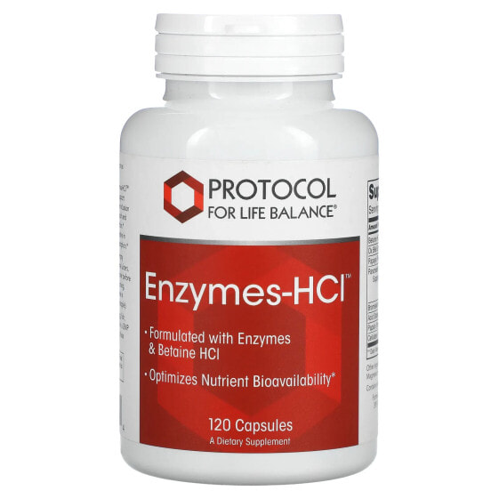 Enzymes-HCl, 120 Capsules