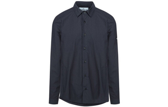 Рубашка мужская широкая из хлопка STONE ISLAND FW21 751512501-V0020
