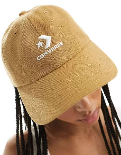 Converse Lockup SC baseball cap in tan