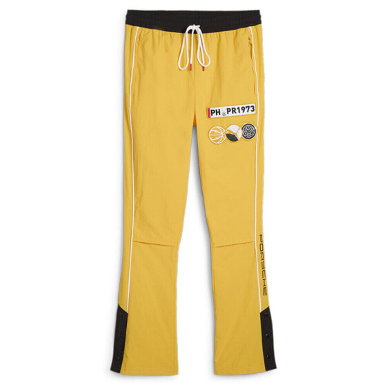 Puma Porsche Legacy Pants Mens Yellow Casual Athletic Bottoms 62600701